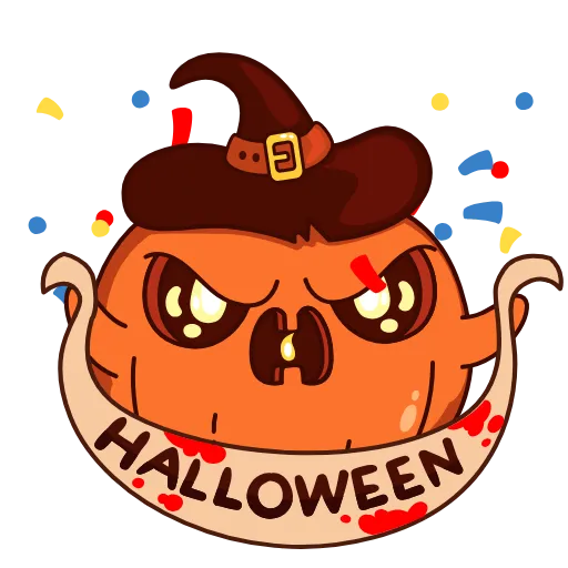 Стикер 8 Animated Hallowen