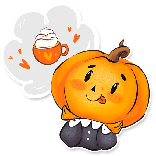 😋 Стикер «Тыковка Памкинесса» для Telegram