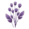 Стикер 36 🌸 Purple - пурпурные эмодзи