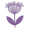 Стикер 3 🌸 Purple - пурпурные эмодзи