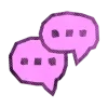 Стикер 56 Purple Aesthetics