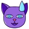 Стикер 22 Purple Cat
