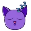 Стикер 9 Purple Cat