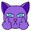 Стикер 14 Purple Cat