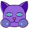 Стикер 21 Purple Cat