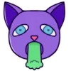 Стикер 25 Purple Cat