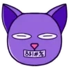 Стикер 16 Purple Cat