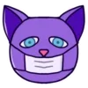 Стикер 19 Purple Cat