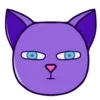 Стикер 5 Purple Cat