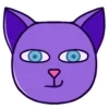 Стикер 4 Purple Cat
