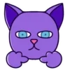 Стикер 6 Purple Cat