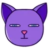 Стикер 18 Purple Cat