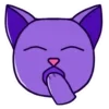 Стикер 7 Purple Cat