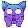 Стикер 15 Purple Cat