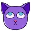 Стикер 12 Purple Cat