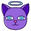 Стикер 10 Purple Cat