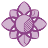 Стикер 44 Purple Sable - фильтровые иконки, буквы