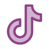 Стикер 50 Purple Sable - фильтровые иконки, буквы
