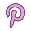 Стикер 54 Purple Sable - фильтровые иконки, буквы