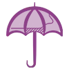 Стикер 61 Purple Sable - фильтровые иконки, буквы