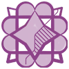 Стикер 38 Purple Sable - фильтровые иконки, буквы