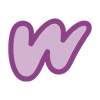 Стикер 46 Purple Sable - фильтровые иконки, буквы