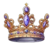 👑 Эмодзи «Purple Lady - фиолетовые буквы» для Telegram