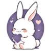 💒 Эмодзи «Purple Lady - фиолетовые буквы» для Telegram