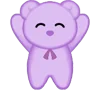 Стикер 15 ˋʚ 𝑝𝑢𝑟𝑝𝑙𝑒 𝑏𝑒𝑎𝑟