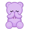 Стикер 5 ˋʚ 𝑝𝑢𝑟𝑝𝑙𝑒 𝑏𝑒𝑎𝑟