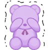 Стикер 34 ˋʚ 𝑝𝑢𝑟𝑝𝑙𝑒 𝑏𝑒𝑎𝑟