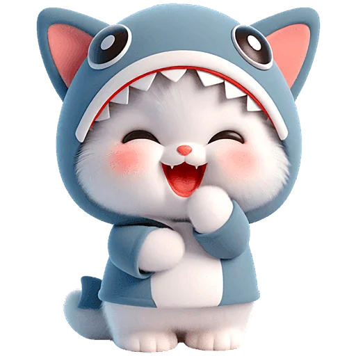 🤣 Стикер «Пушистые акулы 2» для Telegram