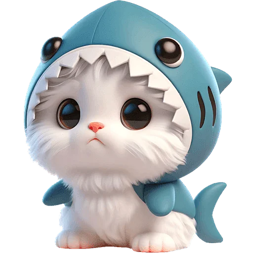 🥹 Стикер «Пушистые акулы 2» для Telegram