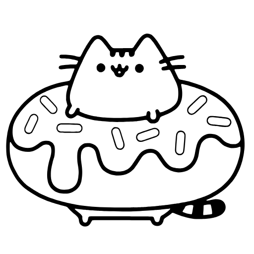 Стикер 40 Adaptive Pusheen Hd