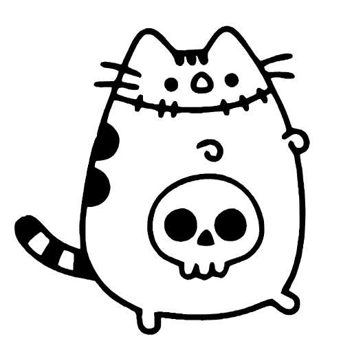 Стикер 38 Adaptive Pusheen Hd
