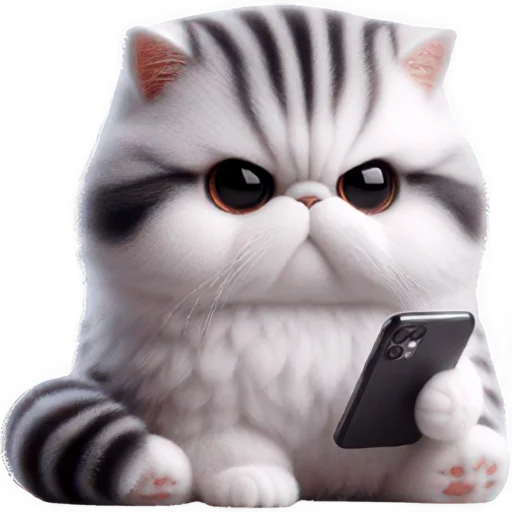 📱 Стикер «Милый пушистик» для Telegram