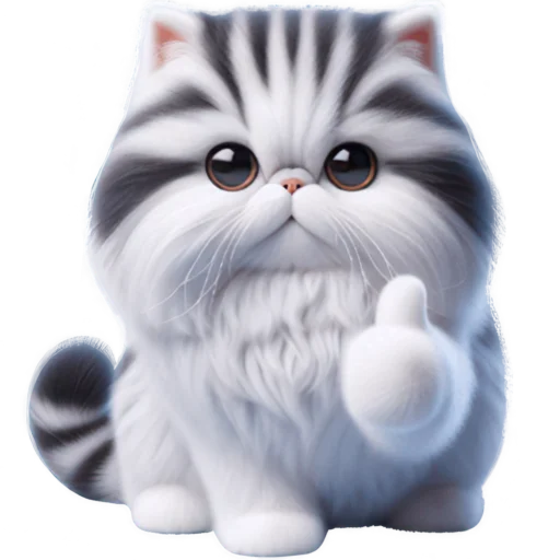 👍 Стикер «Милый пушистик» для Telegram