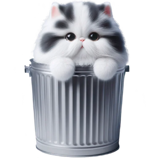 🗑 Стикер «Милый пушистик» для Telegram