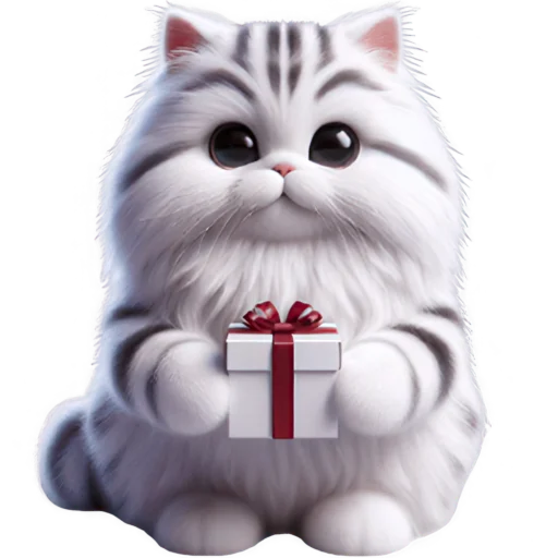 🎁 Стикер «Милый пушистик» для Telegram