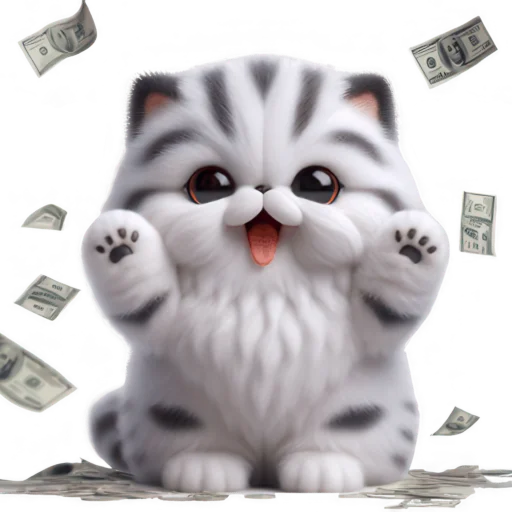 🤑 Стикер «Милый пушистик» для Telegram