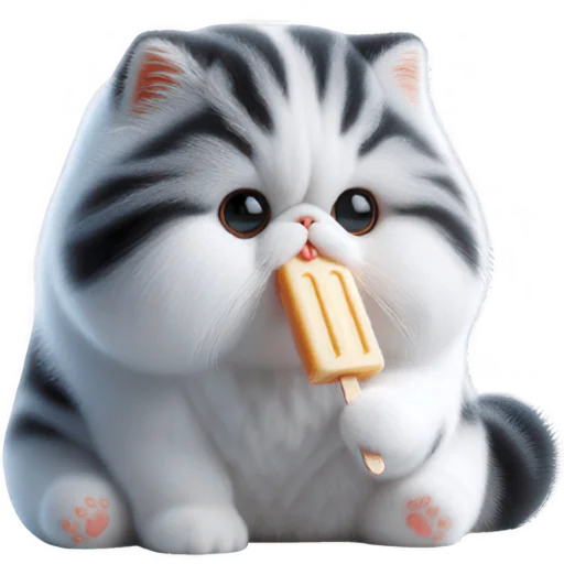 🍦 Стикер «Милый пушистик» для Telegram