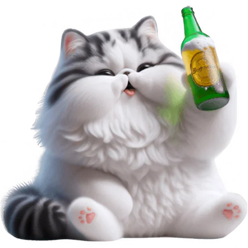 🍺 Стикер «Милый пушистик» для Telegram