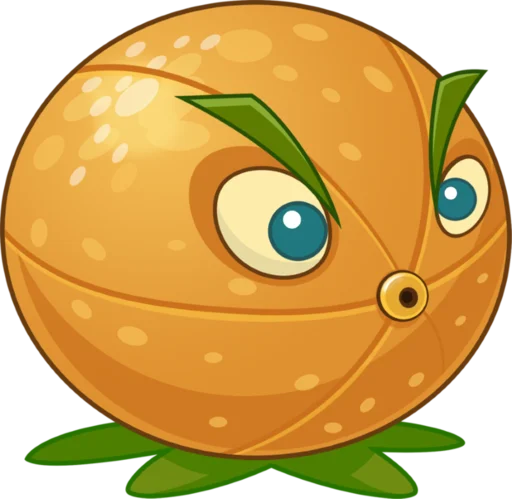 🍊 Стикер «Plants vs Zombies 2» для Telegram