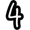 Стикер 38 font #letters #буквы