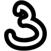 Стикер 9 font #letters #буквы