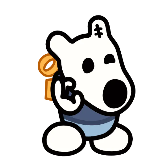 Стикер 5 Doggy #emoji #font #decor