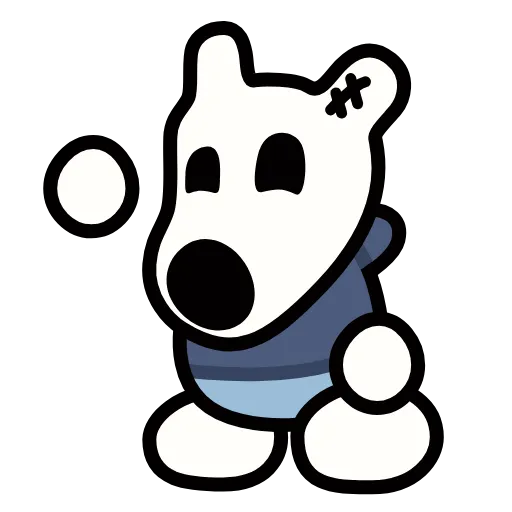 Стикер 11 Doggy #emoji #font #decor