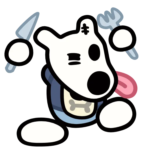 Стикер 10 Doggy #emoji #font #decor