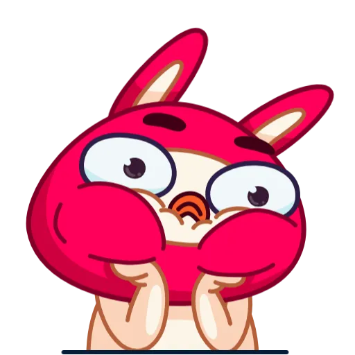 Стикер 6 Rabbit emoji