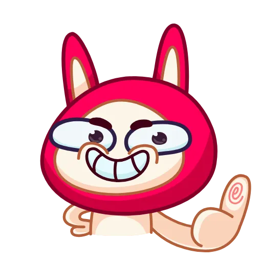 Стикер 3 Rabbit emoji